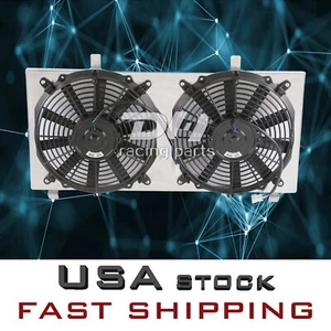 Alu Radiators Shroud+Fan For 1991-95 Toyota MR2 Turbo Coupe 3SGTE SW20 2.0/2.2L - Picture 1 of 7