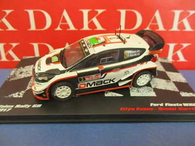 Die cast 1/43 Modellino Auto Ford Fiesta WRC Rally Wales 2017 E. Evans - Immagine 1 di 4