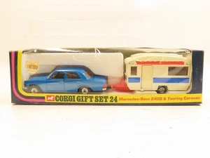 Corgi Gift Set 24 Mercedes-Benz 240D & Touring Caravan - Picture 1 of 4
