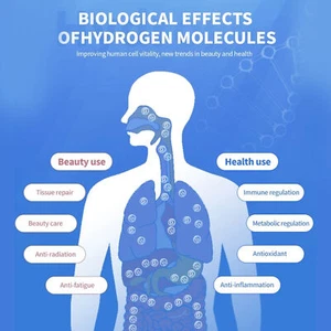 Máquina de inhalación de hidrógeno silenciosa portátil alta pureza H2 hidrógeno agua gen EE. UU. - Imagen 1 de 29
