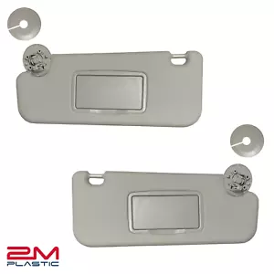 Sun Visor For Chevy Malibu 2008-2012 Pair Set Left+Right Gray Titanium 2MPLASTIC - Foto 1 di 3