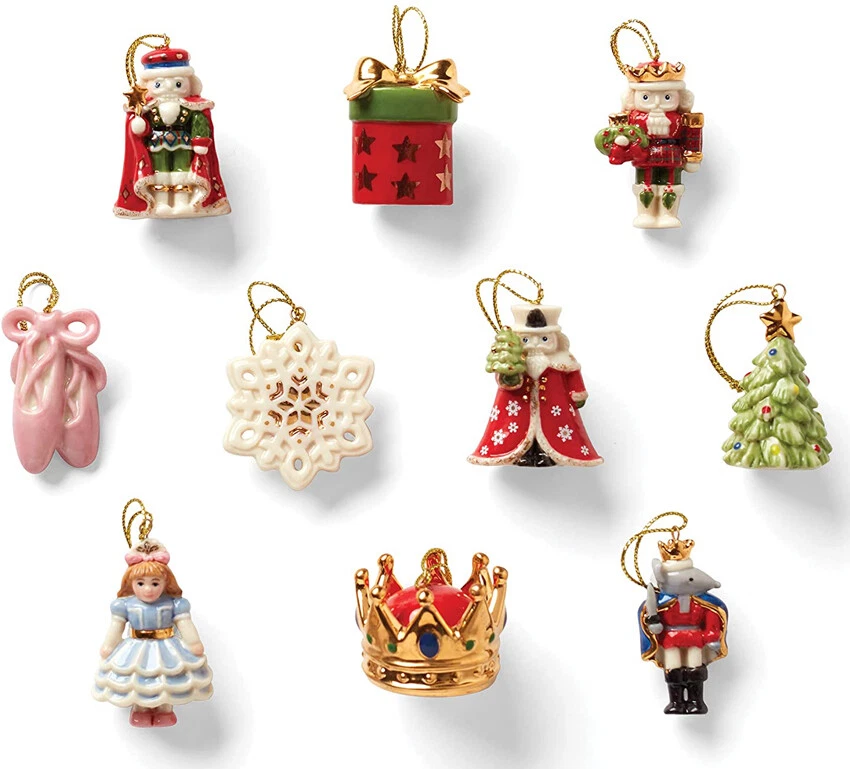 LENOX Nutcracker MINI 10pc Ornament Set