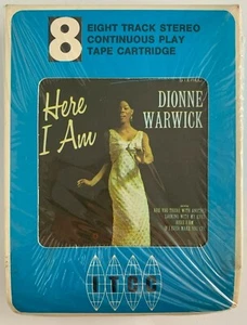 NOS Dionne Warwick Here I Am 8 Track Stereo Tape Specter SEALED - Imagen 1 de 4