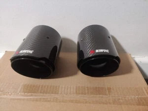 2x Kohlefaser Auspuffblenden Akrapovic für BMW M135i M140i 235i 240i 340i 440i - Bild 1 von 6