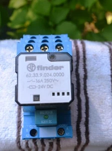 FINDER 62.33.9.024.0000 16 AMP 250 VOLT 24 VDC SPULENRELAIS - Bild 1 von 4