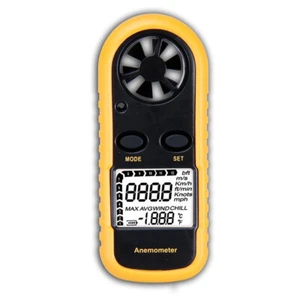 Digital Mini LCD Wind Speed Meter Anemometer NEW & Temperature Thermometer AU - Picture 1 of 10
