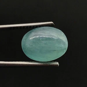 GRANDIDIERITE 3.90ct Light Blue Oval Cabochon 11.1x8.7x5.7mm Natural Untreated  - Picture 1 of 6
