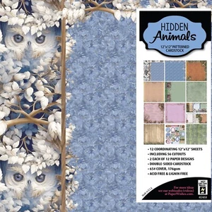 Tiere 12x12 Cardstock Papier - Dschungelwald Sammelalbum Bastelblätter - Bild 1 von 2
