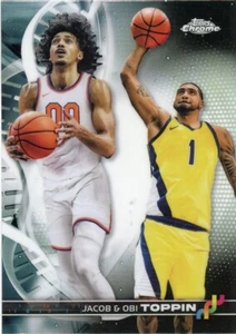 Jacob Obi Toppin 2023-24 Topps Chrome DNA #DNA-5 Indiana Pacers New York Knicks - Picture 1 of 2