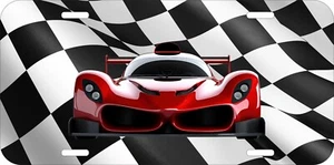 FÓRMULA CAR RACING PRIX MOTORSPORT RACER RACE BANDERA METAL PLACA DE LICENCIA 203 - Imagen 1 de 6