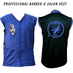Barber vest,Barber jacket,barber stylist vest,Black vest M to 3xl size  - Picture 1 of 10