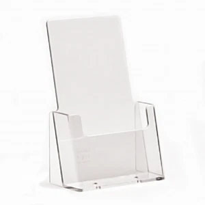 LEAFLET HOLDERS A4, A5 & DL (1/3rd A4) COUNTER STAND CLEAR PLASTIC MENU DISPLAYS - Picture 1 of 7