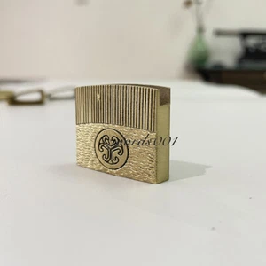 Engraved Brass Habaki Clip For Japanese Katana Sword Collar Diy Maintenance - Picture 1 of 10