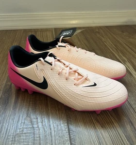 NEW Nike Phantom GX 2 Academy Soccer Cleats Crimson Tint Pink Blast Men's 12 - Picture 1 of 8