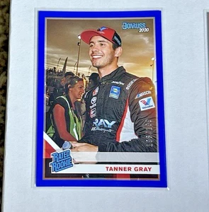 2020 Panini Donruss Racing NASCAR Tanner Gray RC Rated Rookie Blue /199 - Picture 1 of 2