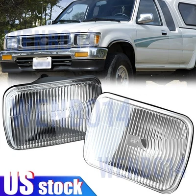 Para Toyota MR2 1986-1995 7" Faro Cuadrado Viga Sellada Carcasa Vidrio H6054 Foto 1 de 4