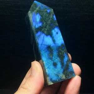 TOP 179G Piedra de Cristal de Labradorita Natural Cristal de Madagascar Regalo L6676 - Imagen 1 de 10