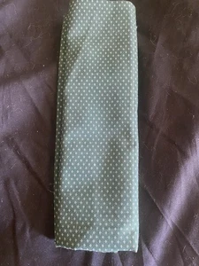 White Design On Forrest Green 100% Cotton Fabric 1/2 Yard x 44” - Picture 1 of 1
