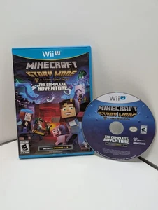 Minecraft Story Mode: The Complete Adventure (Nintendo Wii U, 2016) Complete CIB - Foto 1 di 5