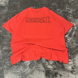 Hurley y2k grunge red graphic T-shirt size XL - Picture 1 of 5