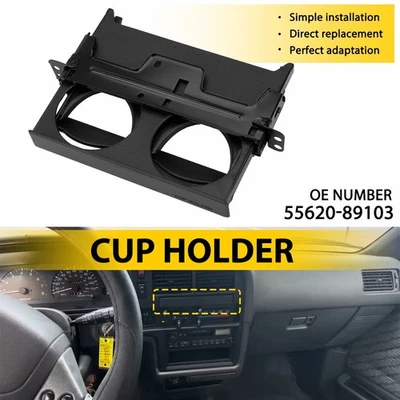 Portavasos panel de instrumentos negro para Toyota Hilux 1989-95 55620-89103 Foto 1 de 4