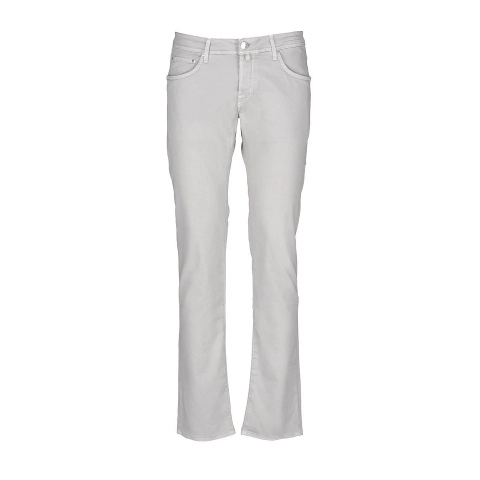 Pantalones de mezclilla Jacob Cohen gris claro a medida para hombre 29 calce ajustado hechos en Italia excelentes Foto 1 de 1