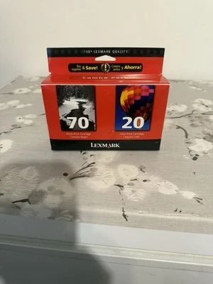 Lexmark 70/20 Black & Color Combo Pack Ink Cartridges 2005-new - Image 1 of 4