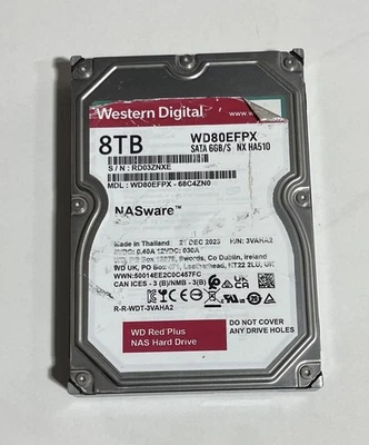 Western Digital 8TB Red Plus Internal Hard Drive WD80EFPX - Image 1 of 2
