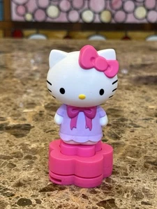 2015 McDonald’s Hello Kitty On Pink Flower Happy Meal Figure Sanrio Collectible - Picture 1 of 8