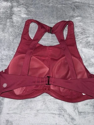 36B/C Athleta женщин спортивный бюстгальтер красный с подушечками Athleisure - Изображение 1 из 4
