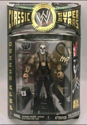 Figura de lucha libre WWE Jakks Classic Superstars Series 9 Papa Shango sin usar, en caja WWF nueva Foto 1 de 4