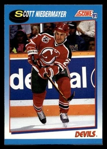 1991-92 Score Canadian Hockey Card #577 Scott Niedermayer New Jersey Devils - Picture 1 of 2