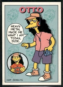 1993 SkyBox The Simpsons #18 Otto - Bild 1 von 2