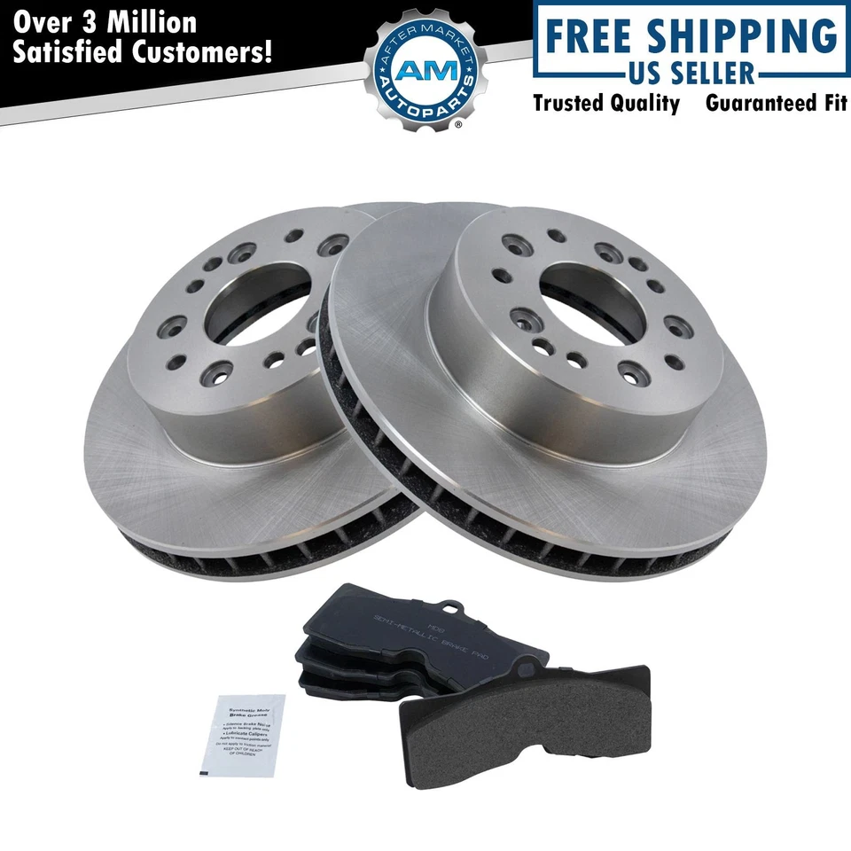 Kit de pastillas de freno de disco traseras semi metálicas y rotor para Chevy Corvette 65-82 Foto 1 de 4