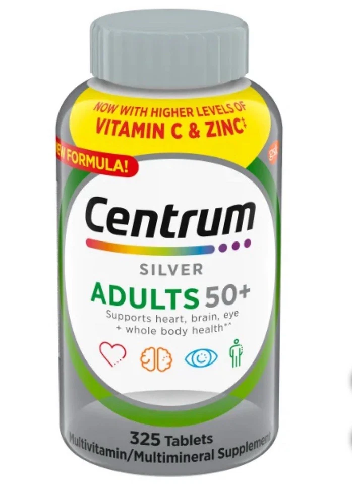 Centrum Silver Adults 50+ Multivitamin, 325 Tablets - Image 1 of 4