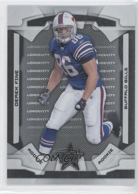 2008 Leaf Rookies & Stars Rookie Longevity Parallel Silver /249 Derek Fine RC - Image 1 of 2