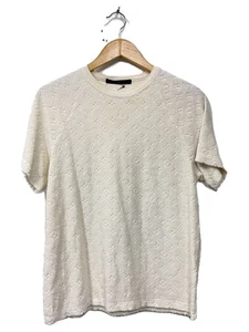LOUIS VUITTON 19SS Monogram Towel T shirt S Silk WHT Allover RM191M IZG HGY20W - Picture 1 of 6