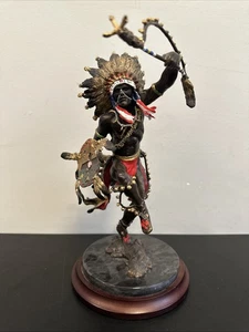 Indianer Franklin Mint Bronzeskulptur "Spirit of the Thunderbird" - Bild 1 von 17