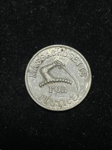 1859 Massachusetts For Justice Freedom Of Speech Medal Political Token 1859-2 Sl - Picture 1 of 4