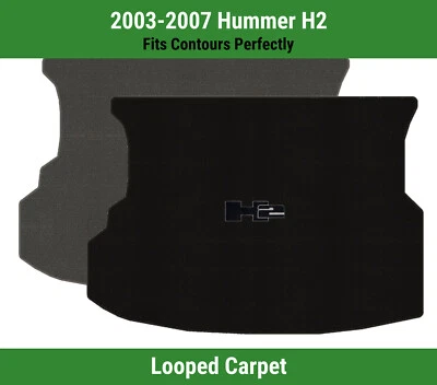 Alfombra de carga Lloyd Classic Loop para Hummer H2 2003-2007 con logotipo H2 negro Foto 1 de 4