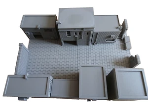 28mm Complete Street Scene Alleyway 7 Buildings and Road Wargaming Layout - Picture 1 of 17