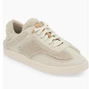 OluKai Shoes Womens Size 7 KILEA HEU Taupe Lace Up Casual Sneakers Shoes - Picture 1 of 5