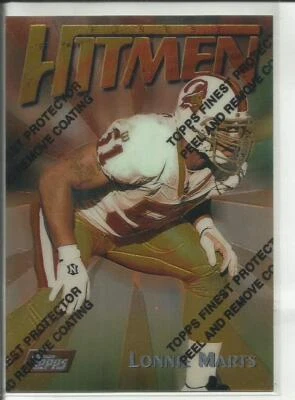 1997 Topps Finest #23 Lonnie Marts Tampa Bay Buccaneers Hitmen - Image 1 of 2