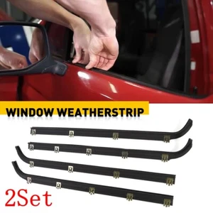 For 1987-1997 Ford F150 F250 F350 Door Window Seal Belt Weatherstrip Kit 8PCS - Picture 1 of 18