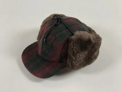 FILSON DOUBLE MACKINAW WOOL CAP BURGUNDY/DARK OLIVE PLAID 2XL NWT LAST ONE - Image 1 of 4
