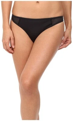 Stella McCartney Women's 175559 Mesh Bikini Bottom Swimwear Black Size S - Image 1 of 3