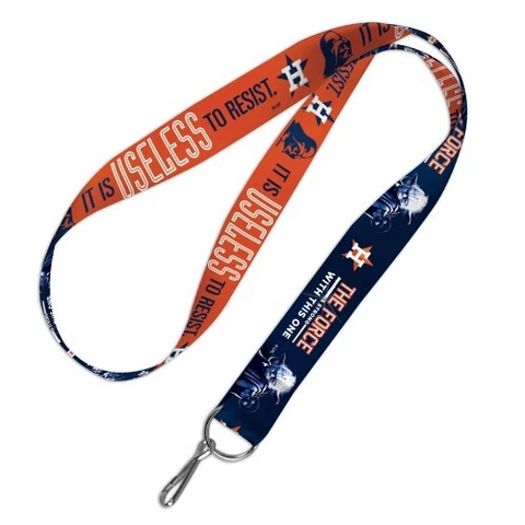 HOUSTON ASTROS STAR WARS YODA DARTH VADER LANYARD KEY CHAIN 1" WIDTH 20" LENGTH Cover