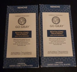 Go Gray-Treatment Hair Color Remover - Gray & Silver Hair - Lot Of 2 - Picture 1 of 6