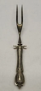 Antique Sterling Carving Fork art nouveau  - Picture 1 of 6