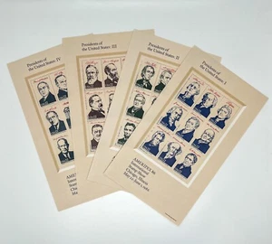Scott #2216-2219 AMERIPEX 86 MNH President Souvenir Sheets (22¢) W/Envelope - Picture 1 of 6